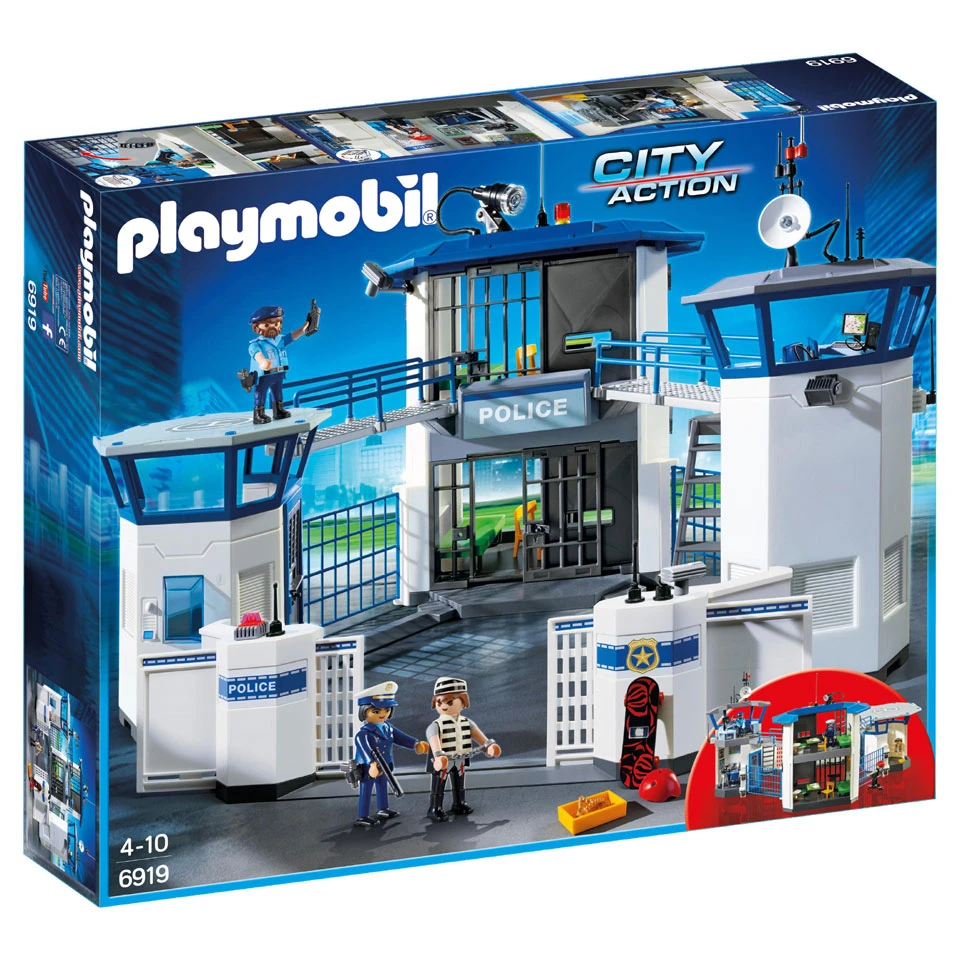 PLAYMOBIL City Action Politiebureau Met Gevangenis 6919 3 PLAYMOBIL City Action Politiebureau Met Gevangenis 6919