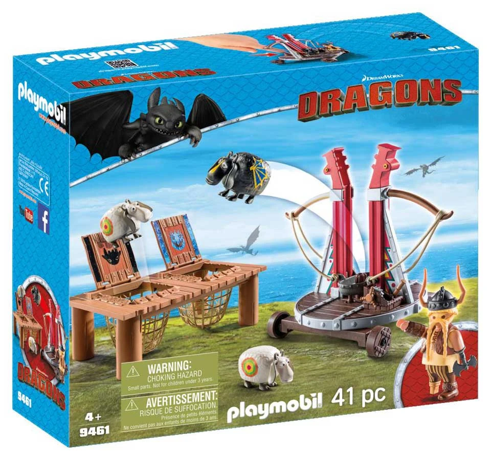 PLAYMOBIL Dragons Rochel Met Schapenslingeraar 9461 3 PLAYMOBIL Dragons Rochel Met Schapenslingeraar 9461