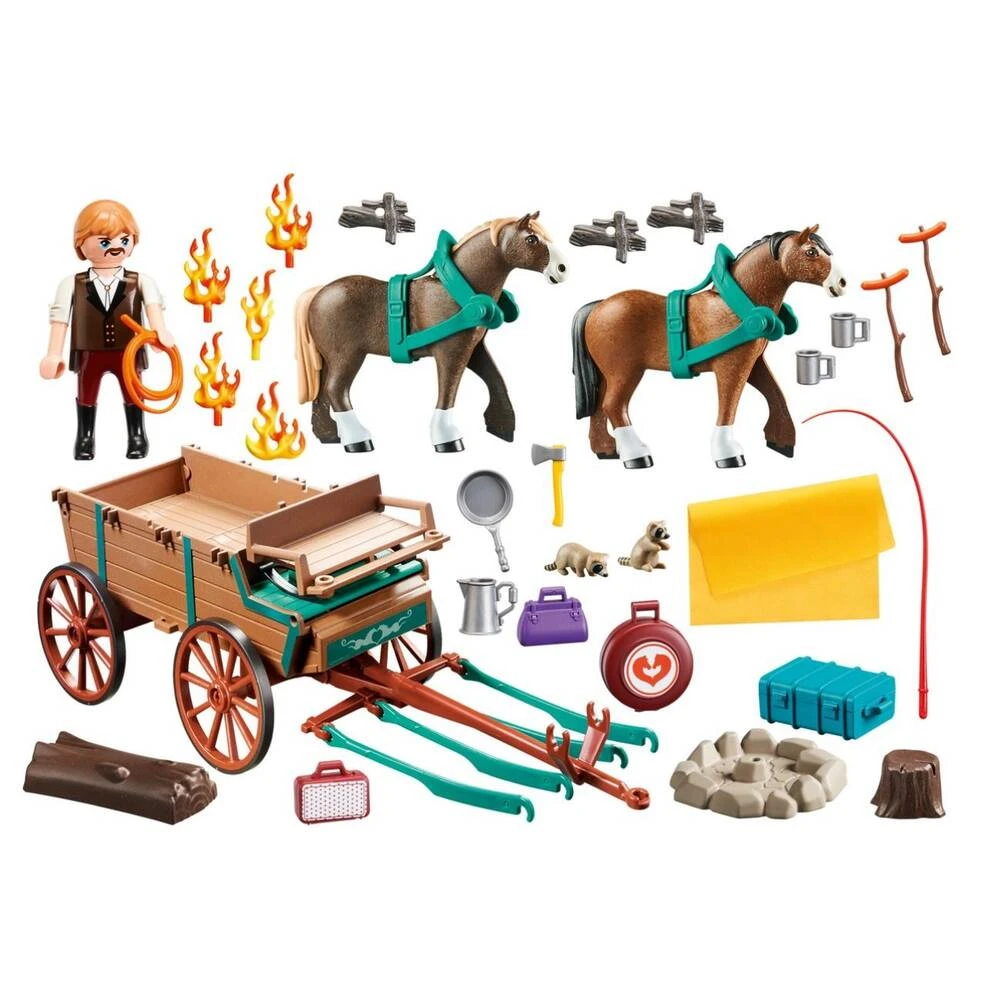 PLAYMOBIL Spirit Lucky's Vader En Wagen 9477 4 PLAYMOBIL Spirit Lucky's Vader En Wagen 9477 - Afbeelding 2