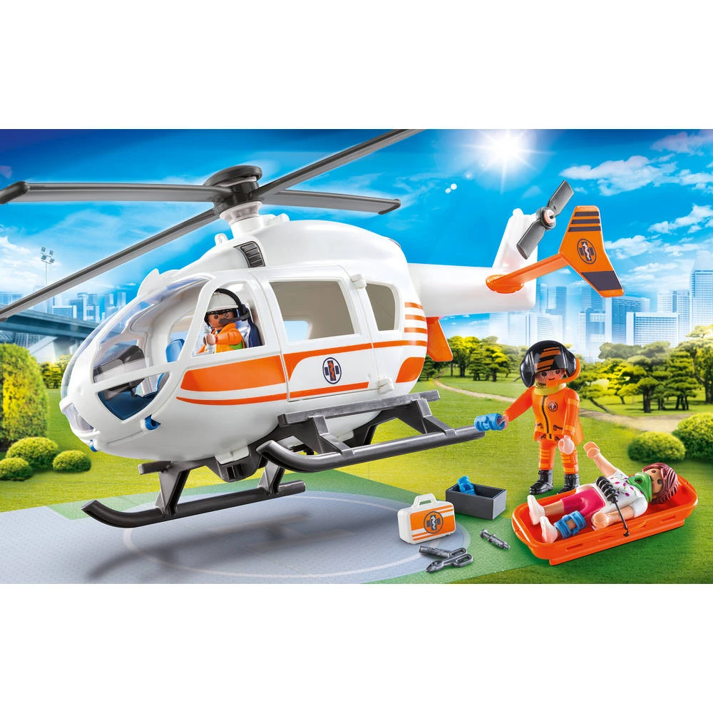 PLAYMOBIL City Life Eerste Hulp Helikopter 70048 5 PLAYMOBIL City Life Eerste Hulp Helikopter 70048 - Afbeelding 3