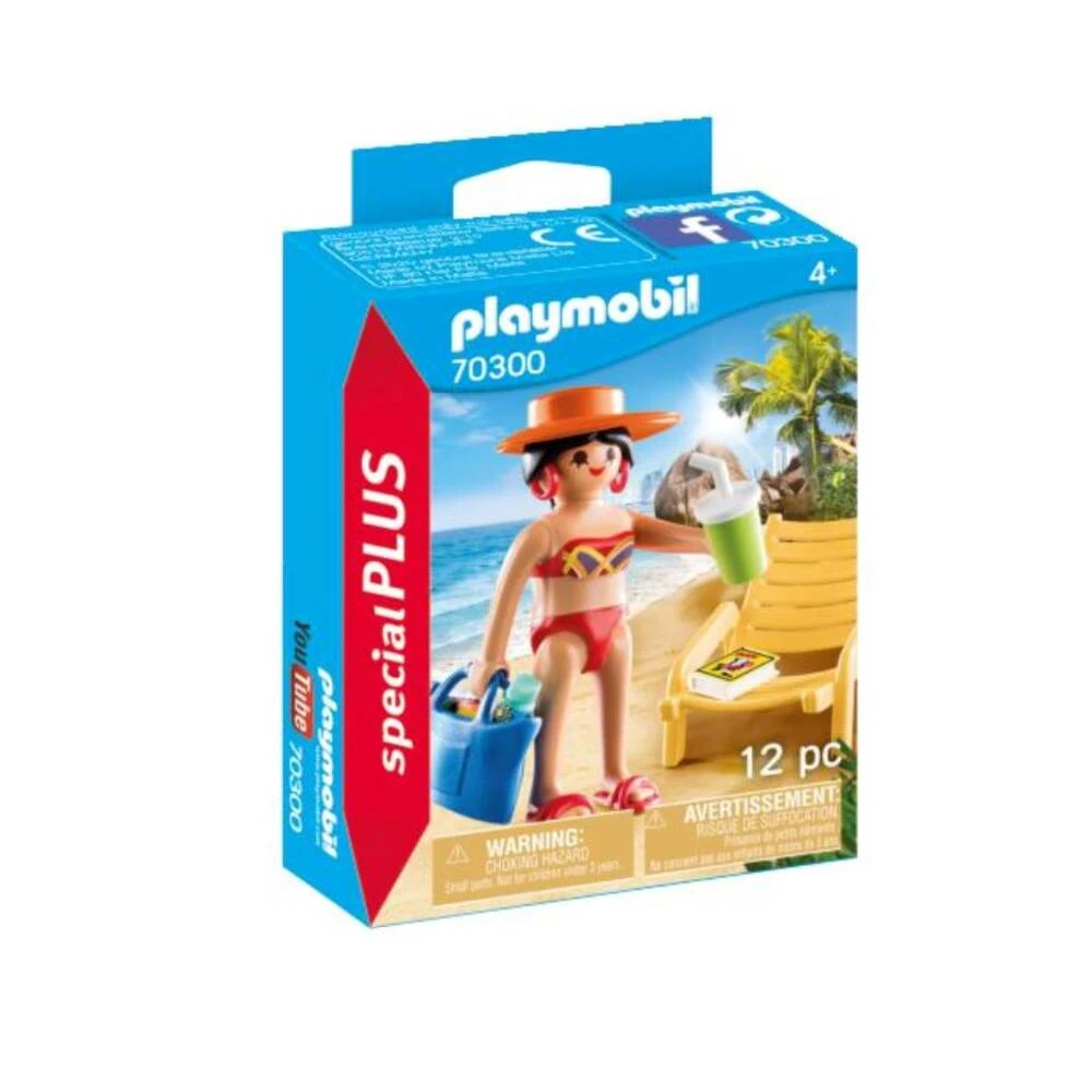 PLAYMOBIL SpecialPLUS Vakantieganger Met Strandstoel 70300 3 PLAYMOBIL SpecialPLUS Vakantieganger Met Strandstoel 70300