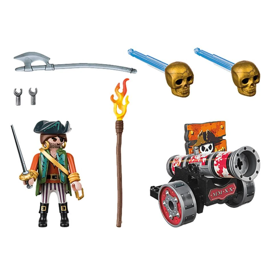 PLAYMOBIL Pirates Piraat Met Kanon 70415 5 PLAYMOBIL Pirates Piraat Met Kanon 70415 - Afbeelding 3