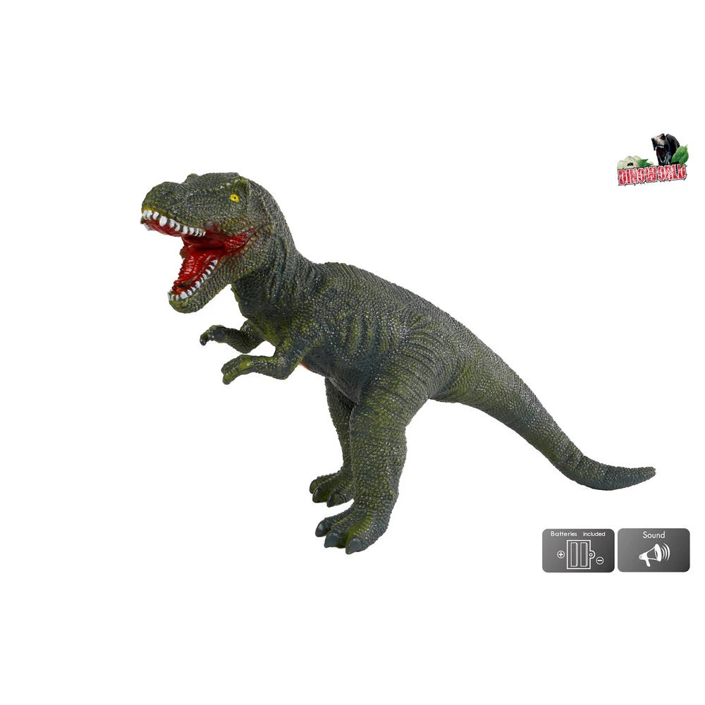 No Brand DinoWorld T-Rex Dinosaurus Met Geluid - 57 Cm 4 No Brand DinoWorld T-Rex Dinosaurus Met Geluid - 57 Cm - Afbeelding 2