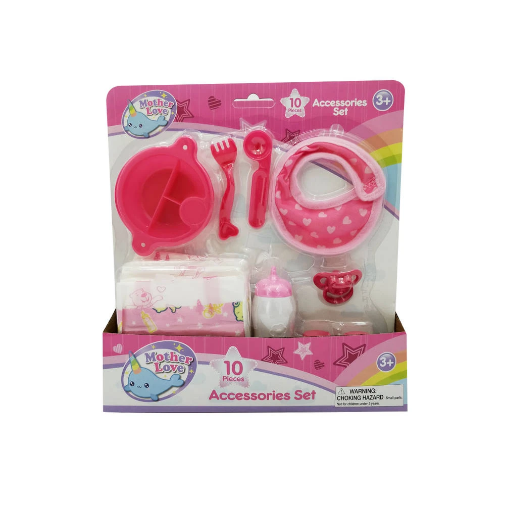 No Brand Poppenaccessoires Set 10-delig 4 No Brand Poppenaccessoires Set 10-delig - Afbeelding 2