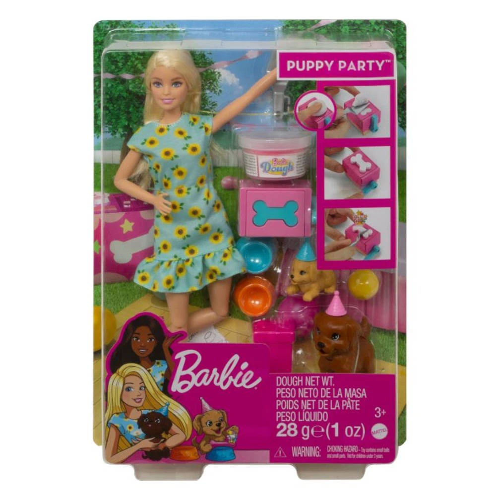 Barbie Puppy Feestje - Blond 4 Barbie Puppy Feestje - Blond - Afbeelding 2