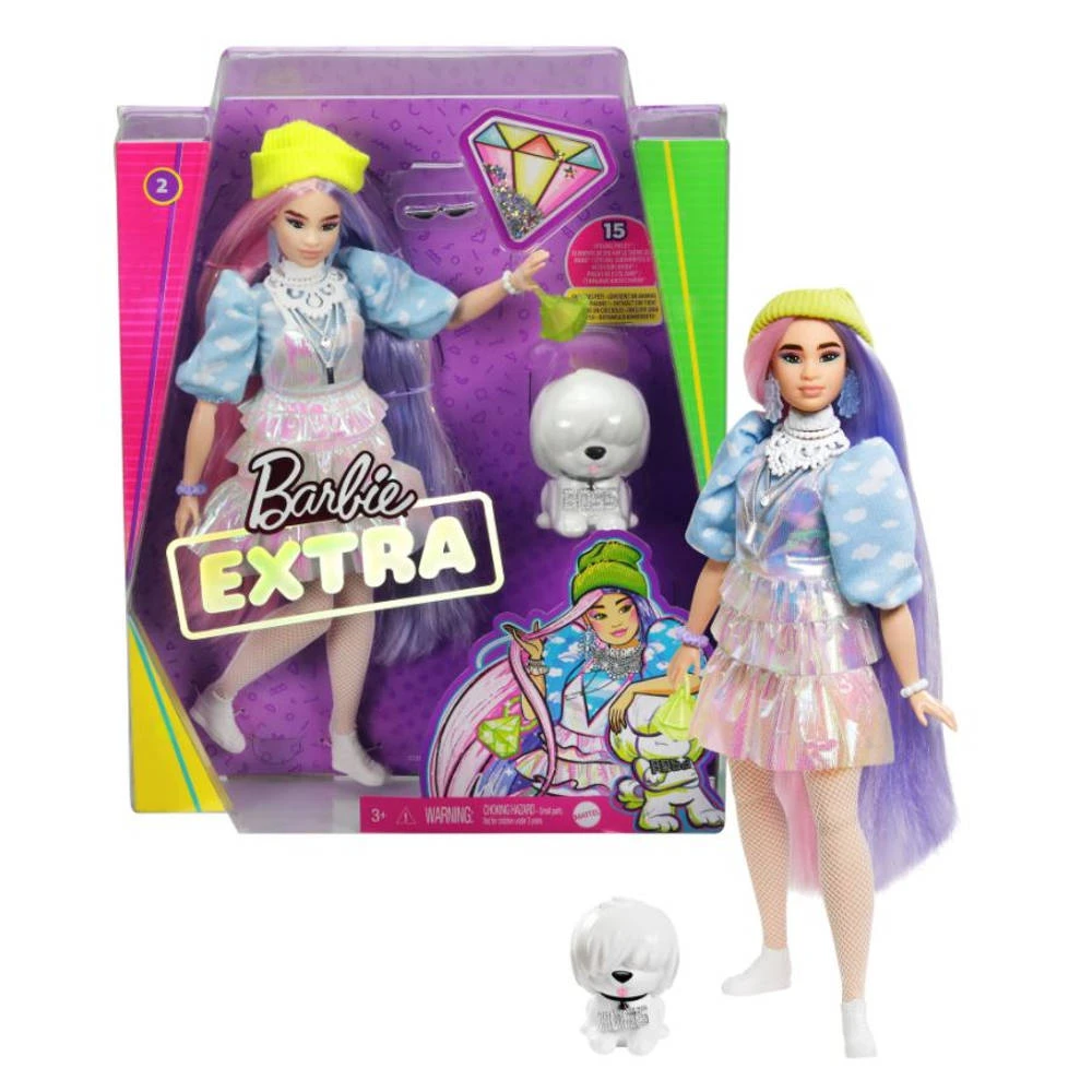 Barbie Extra Pop Met Beanie 4 Barbie Extra Pop Met Beanie - Afbeelding 2