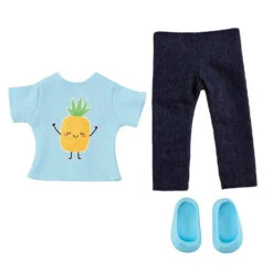 Poppenkleding Ananas T-shirt En Jeans 11 Poppenkleding Ananas T-shirt En Jeans -Kinderspeelgoed Korting 1987018 41d3c4c5