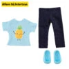 Poppenkleding Ananas T-shirt En Jeans -Kinderspeelgoed Korting 1987018 6e143060