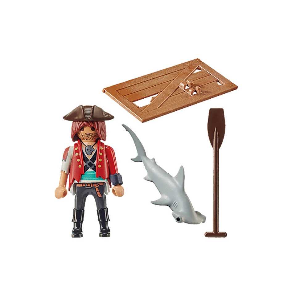 PLAYMOBIL SpecialPLUS Piraat Met Vlot En Hamerhaai 70598 7 PLAYMOBIL SpecialPLUS Piraat Met Vlot En Hamerhaai 70598 - Afbeelding 5