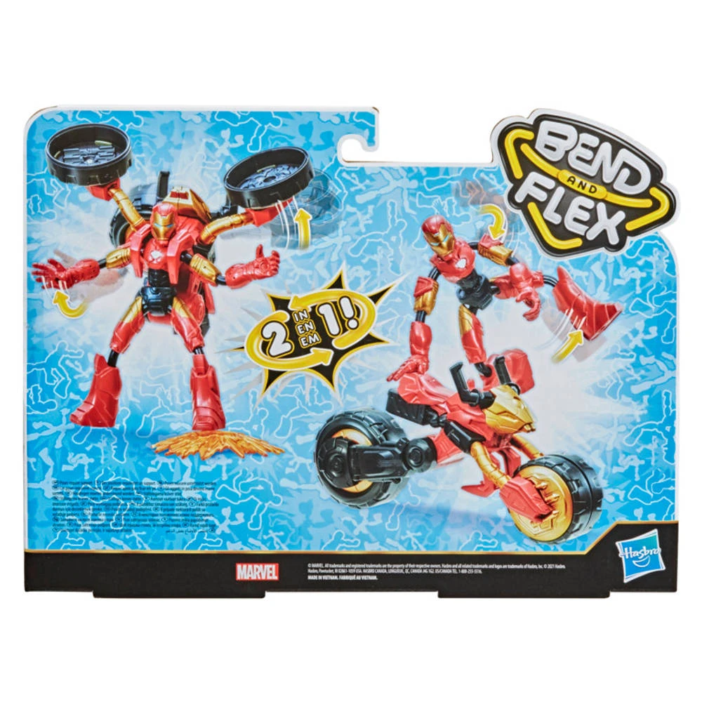 Hasbro Marvel Avengers Bend And Flex Rider Iron Man 5 Hasbro Marvel Avengers Bend And Flex Rider Iron Man - Afbeelding 3