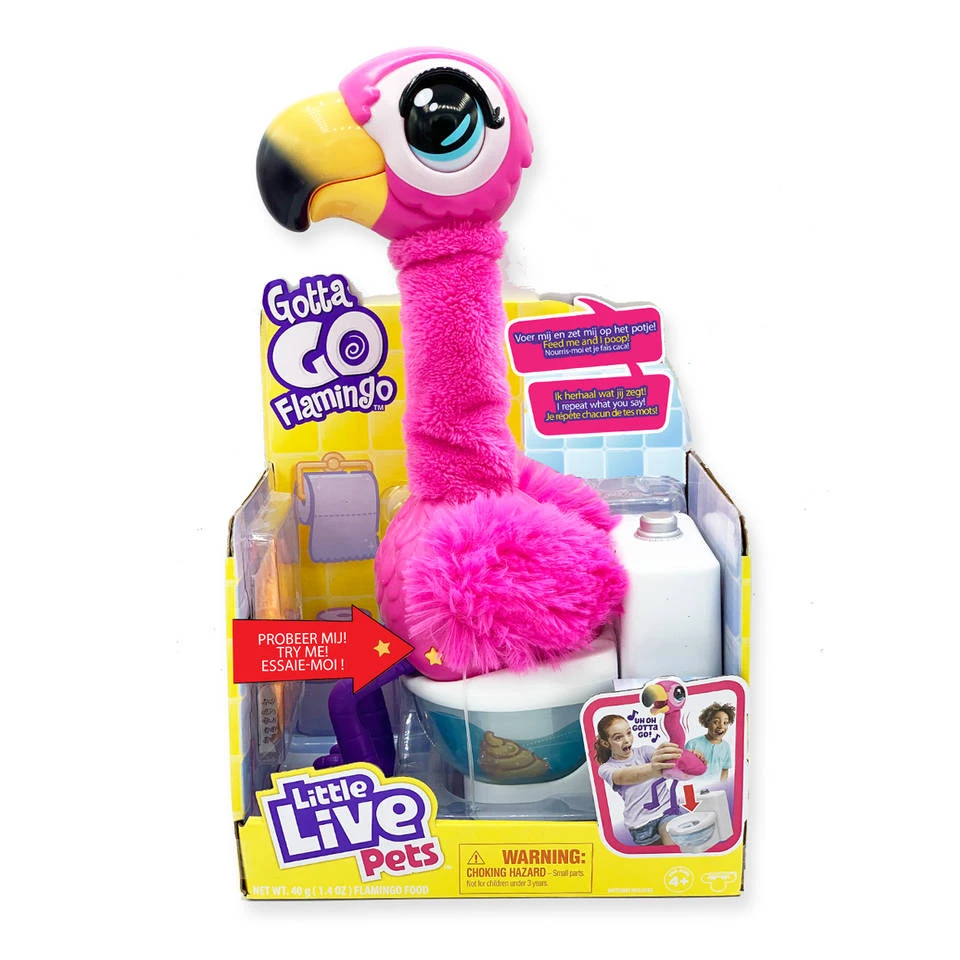 Little Live Pets GottaGo Flamingo Interactieve Knuffel 4 Little Live Pets GottaGo Flamingo Interactieve Knuffel - Afbeelding 2
