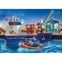PLAYMOBIL City Action Cargo Groot Containerschip Met Douaneboot 70769 -Kinderspeelgoed Korting 1989308 cb5c802f