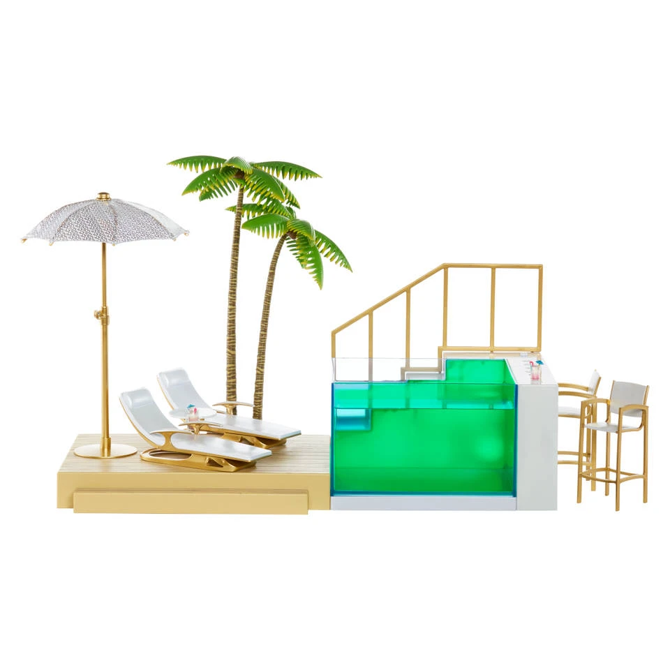 Rainbow High Kleurveranderende Pool & Beach Club Speelset 8 Rainbow High Kleurveranderende Pool & Beach Club Speelset - Afbeelding 6