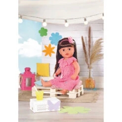 BABY Born Trendy Bloemenjurk - 43 Cm - Roze -Kinderspeelgoed Korting 1991342 3cb1b00c