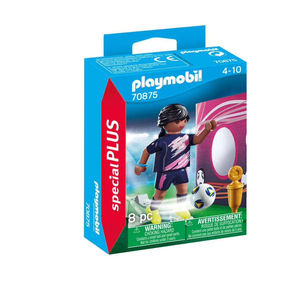 PLAYMOBIL SpecialPLUS Voetbalster Met Doelmuur 70875 3 PLAYMOBIL SpecialPLUS Voetbalster Met Doelmuur 70875