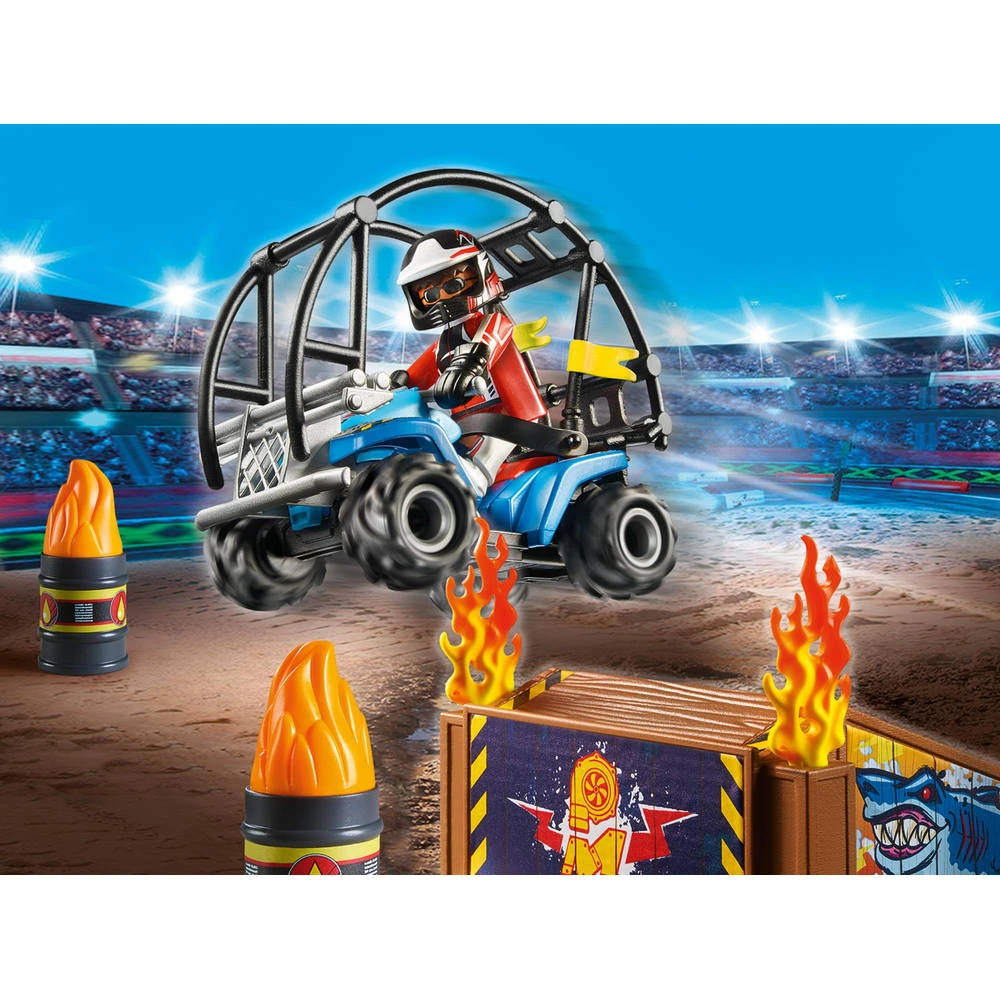 PLAYMOBIL Starterpack Stuntshow Quad Met Vuurhelling 70820 5 PLAYMOBIL Starterpack Stuntshow Quad Met Vuurhelling 70820 - Afbeelding 3