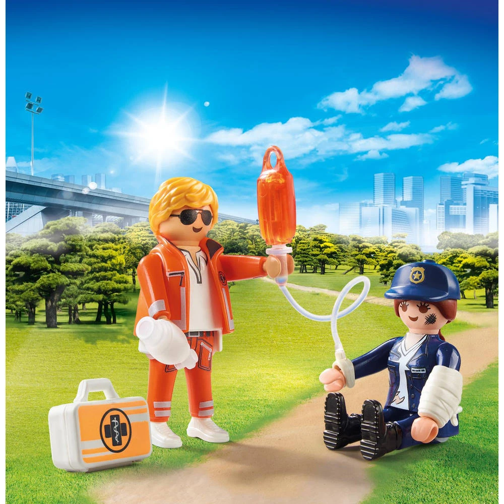 PLAYMOBIL DuoPack Spoedarts En Politieagente 70823 5 PLAYMOBIL DuoPack Spoedarts En Politieagente 70823 - Afbeelding 3