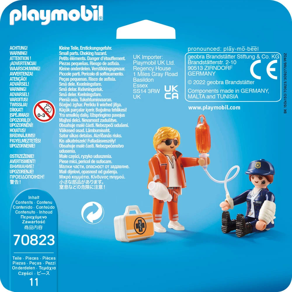 PLAYMOBIL DuoPack Spoedarts En Politieagente 70823 7 PLAYMOBIL DuoPack Spoedarts En Politieagente 70823 - Afbeelding 5