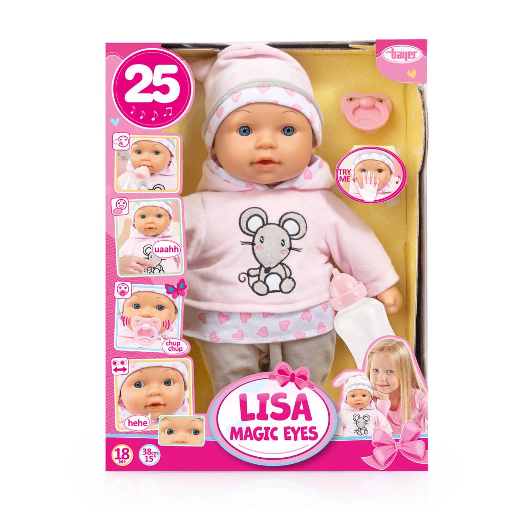 No Brand Magische Ogen Pop Lisa - 38 Cm 4 No Brand Magische Ogen Pop Lisa - 38 Cm - Afbeelding 2