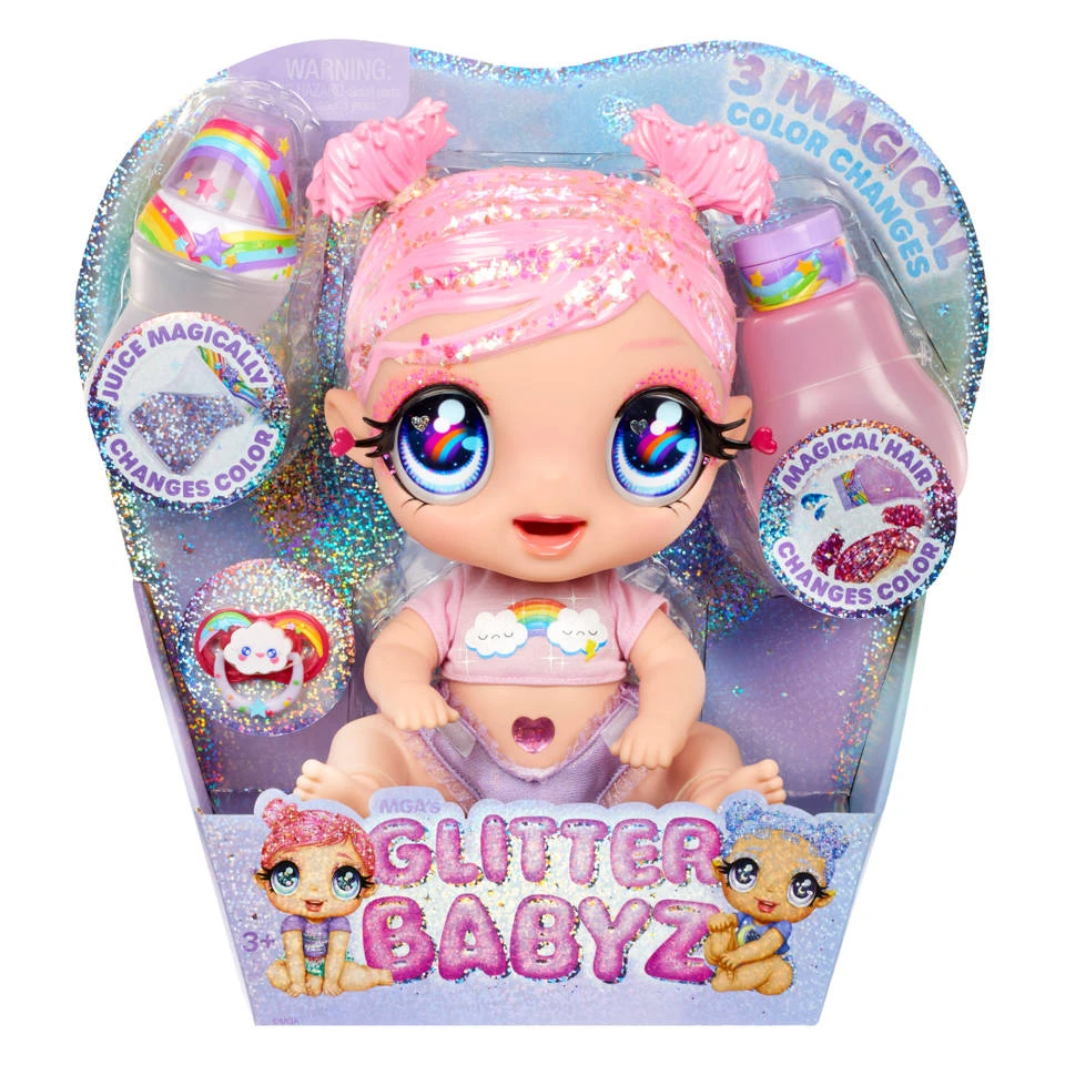 No Brand Glitter Babyz Serie 2 Pop Dreamia Stardust - Regenboog 4 No Brand Glitter Babyz Serie 2 Pop Dreamia Stardust - Regenboog - Afbeelding 2