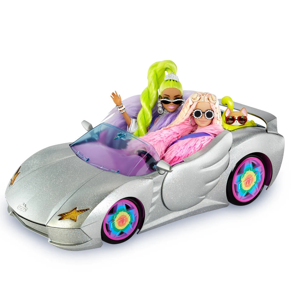 Barbie Extra Auto Met Met Rollende Wielen 5 Barbie Extra Auto Met Met Rollende Wielen - Afbeelding 3