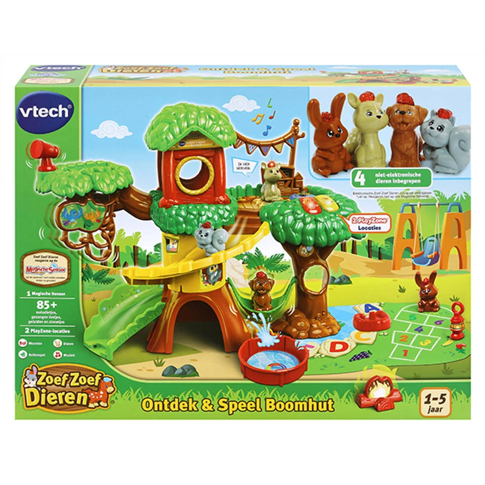VTech Zoef Zoef Dieren Ontdek & Speel Boomhut 4 VTech Zoef Zoef Dieren Ontdek & Speel Boomhut - Afbeelding 2