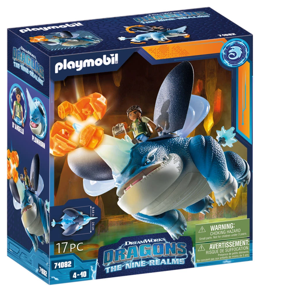 PLAYMOBIL Dragons: The Nine Realms Plowhorn & D'Angelo 71082 4 PLAYMOBIL Dragons: The Nine Realms Plowhorn & D'Angelo 71082 - Afbeelding 2
