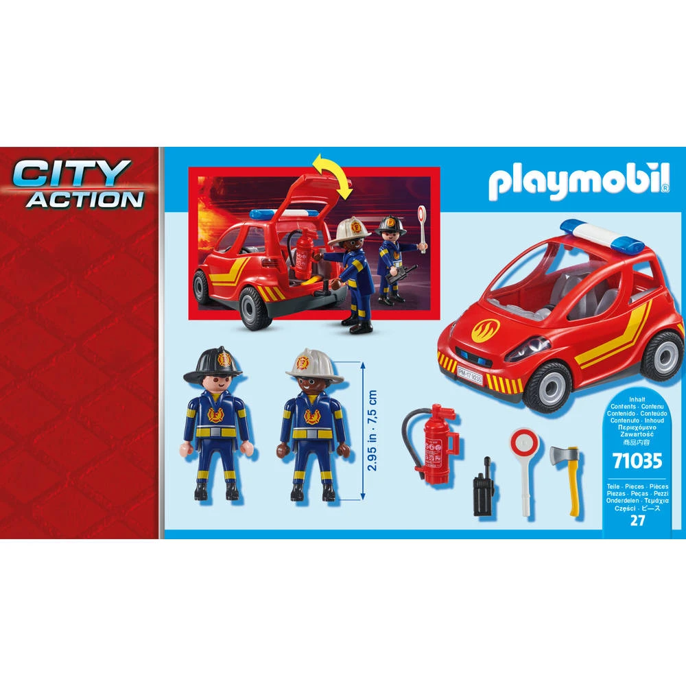 PLAYMOBIL City Action Kleine Brandweerwagen 71035 8 PLAYMOBIL City Action Kleine Brandweerwagen 71035 - Afbeelding 6