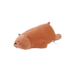 No Brand Pluchen Liggende Grote Bruine Beer