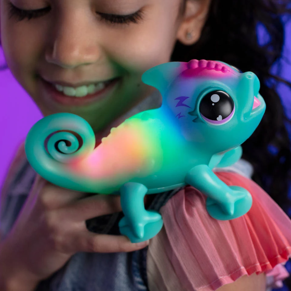 Little Live Pets Bright Light Kameleon Sunny - Blauw 7 Little Live Pets Bright Light Kameleon Sunny - Blauw - Afbeelding 5