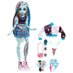 MATTEL Monster High Frankie Stein Pop Met Huisdier En Accessoires 10 MATTEL Monster High Frankie Stein Pop Met Huisdier En Accessoires -Kinderspeelgoed Korting 1995015 3093dde2