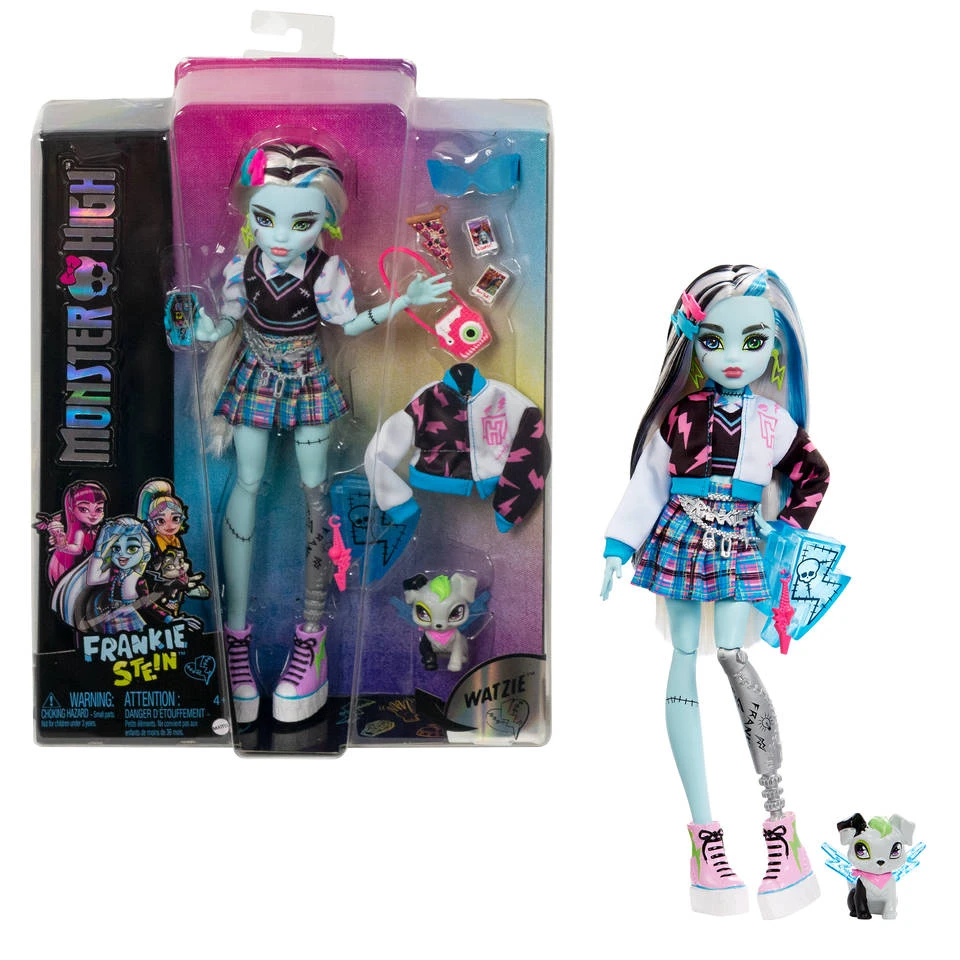MATTEL Monster High Frankie Stein Pop Met Huisdier En Accessoires 3 MATTEL Monster High Frankie Stein Pop Met Huisdier En Accessoires