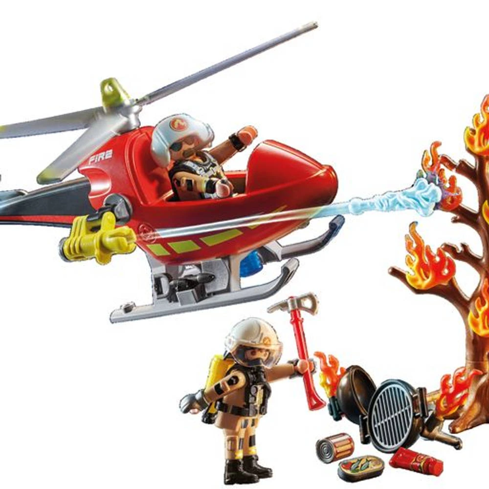 PLAYMOBIL Brandbestrijding Helikopter 71195 5 PLAYMOBIL Brandbestrijding Helikopter 71195 - Afbeelding 3