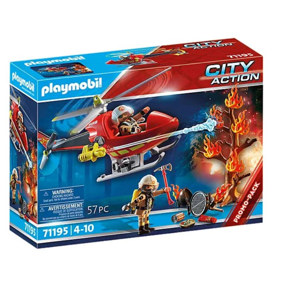 PLAYMOBIL Brandbestrijding Helikopter 71195 4 PLAYMOBIL Brandbestrijding Helikopter 71195 - Afbeelding 2