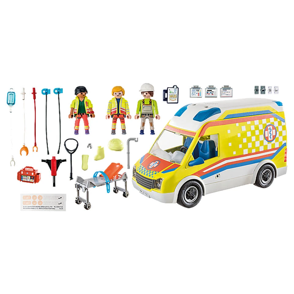 PLAYMOBIL City Life Ambulance Met Licht En Geluid 71202 4 PLAYMOBIL City Life Ambulance Met Licht En Geluid 71202 - Afbeelding 2
