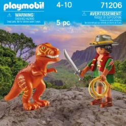 PLAYMOBIL DuoPack Avonturier Met T-Rex 71206 13 PLAYMOBIL DuoPack Avonturier Met T-Rex 71206 -Kinderspeelgoed Korting 1995232 24c3acb6