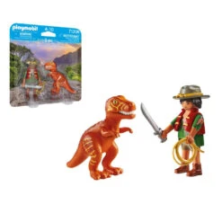 PLAYMOBIL DuoPack Avonturier Met T-Rex 71206