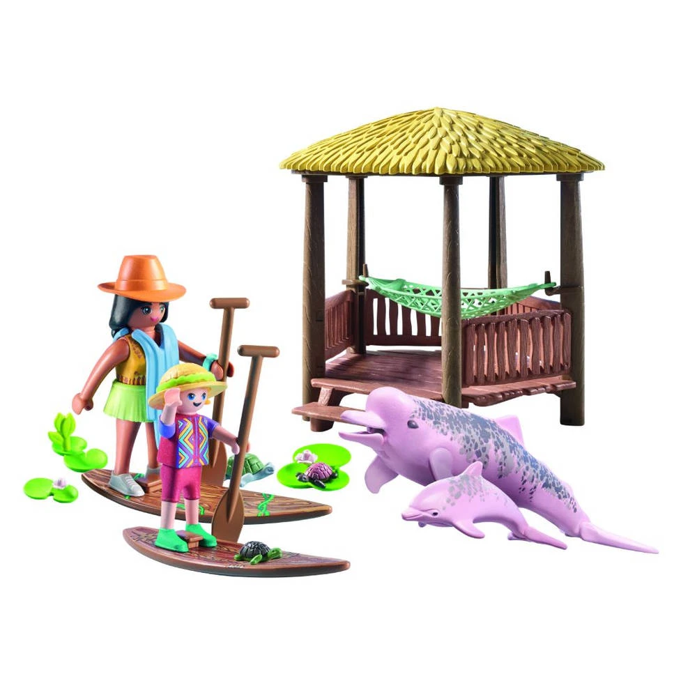 PLAYMOBIL Wiltopia Peddeltocht Met De Rivierdolfijnen 71143 4 PLAYMOBIL Wiltopia Peddeltocht Met De Rivierdolfijnen 71143 - Afbeelding 2