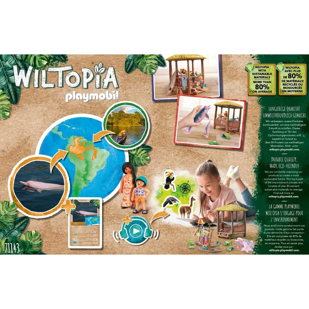 PLAYMOBIL Wiltopia Peddeltocht Met De Rivierdolfijnen 71143 7 PLAYMOBIL Wiltopia Peddeltocht Met De Rivierdolfijnen 71143 - Afbeelding 5