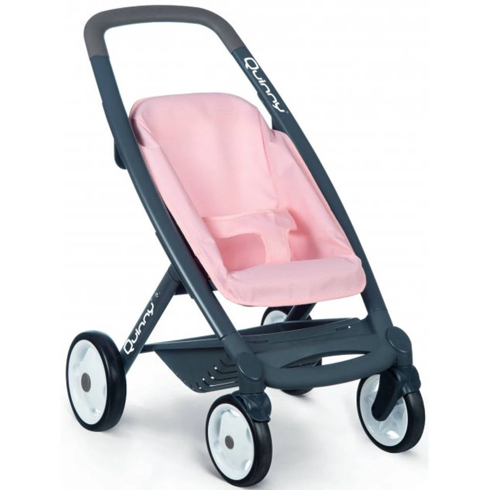 Smoby Maxi Cosi En Quinny 3 In 1 Poppenwagen - Roze 4 Smoby Maxi Cosi En Quinny 3 In 1 Poppenwagen - Roze - Afbeelding 2