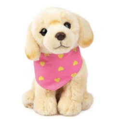 No Brand Studio Pets Happy Knuffelhond Met Bandana - 23 Cm