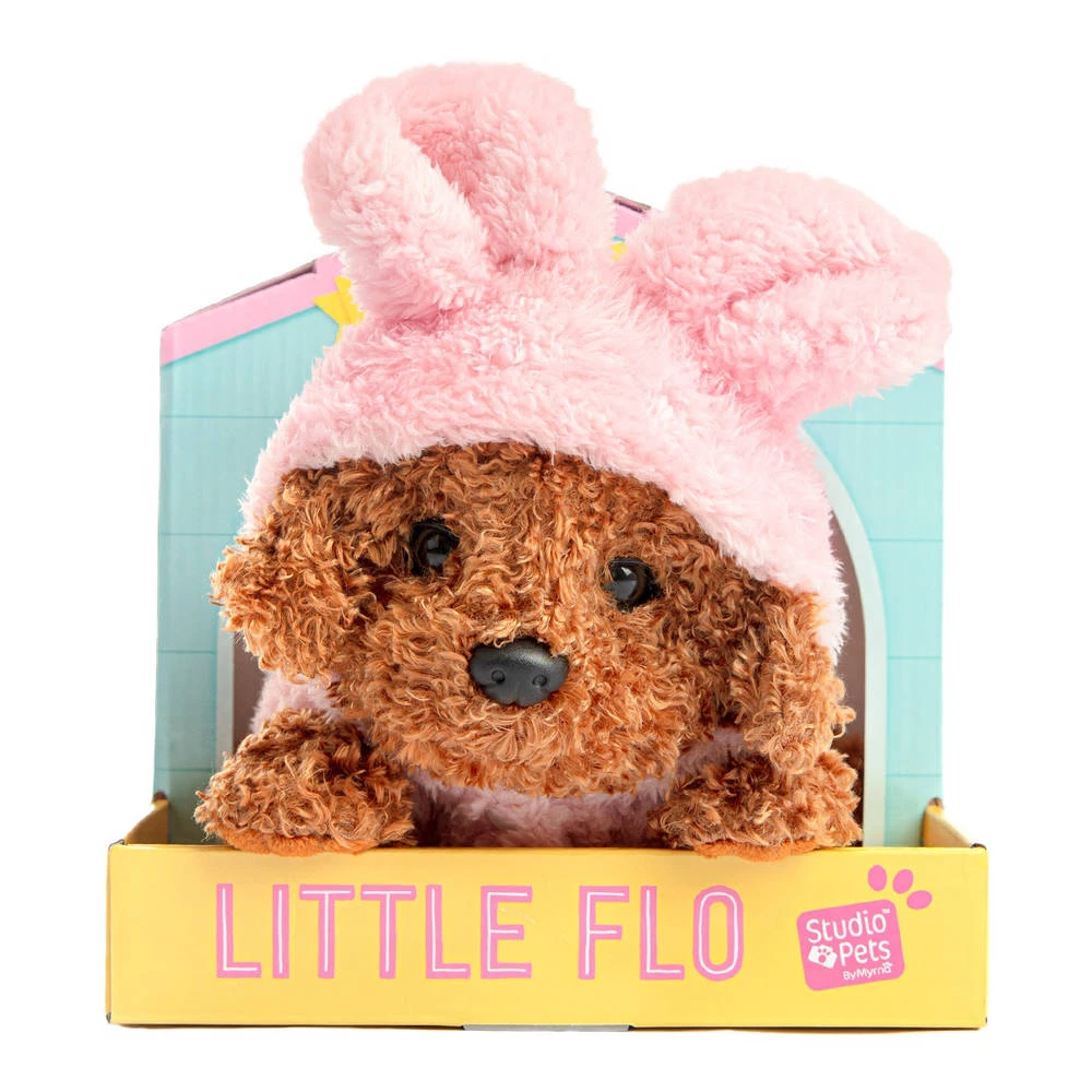 No Brand Studio Pets Little Flo Knuffelhond Met Teddy Hoodie - 23 Cm 4 No Brand Studio Pets Little Flo Knuffelhond Met Teddy Hoodie - 23 Cm - Afbeelding 2