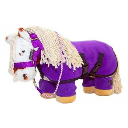 Crafty Ponies - Fleecedeken Set Paars 4 Crafty Ponies - Fleecedeken Set Paars - Afbeelding 2