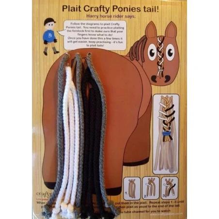 Crafty Ponies - Vlechtbord Manen En Staart 5 Crafty Ponies - Vlechtbord Manen En Staart - Afbeelding 3
