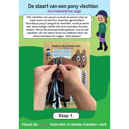 Crafty Ponies - Vlechtbord Manen En Staart 6 Crafty Ponies - Vlechtbord Manen En Staart - Afbeelding 4