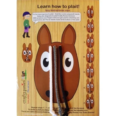 Crafty Ponies - Vlechtbord Manen En Staart 3 Crafty Ponies - Vlechtbord Manen En Staart