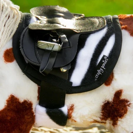 Crafty Ponies - Zadeldek En Singelhoes Zebra (Sjabrak) 3 Crafty Ponies - Zadeldek En Singelhoes Zebra (Sjabrak)