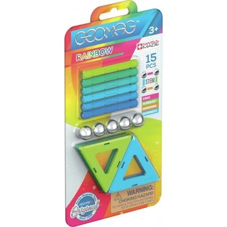 Geomag, Rainbow Blister Cold 15 Delig 3 Geomag, Rainbow Blister Cold 15 Delig