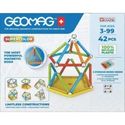Geomag, Super Color Recycled 42 Delig -Kinderspeelgoed Korting geomag super color recycled 42 delig 10