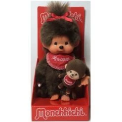Monchhichi, Meisje + Mini Monchhichi (20cm)